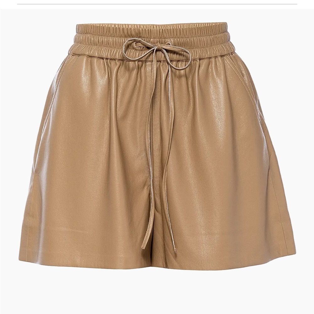 Good American Better than Leather Drawstring Short Size 1